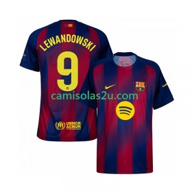 Camisolas de futebol FC Barcelona Robert Lewandowski 9 Equipamento Principal 2025/26 Manga Curta